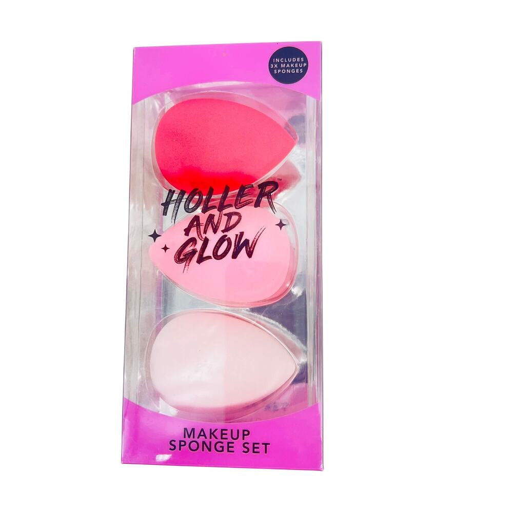 HOLLER AND GLOW Make-Up Sponge Set Of 3
